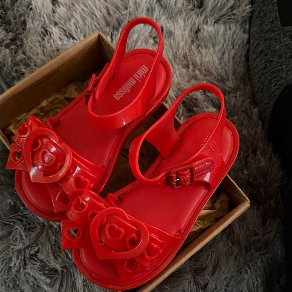 Mini Melissa Kids Red Sandals